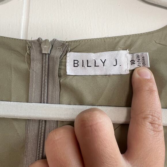 Billy J. Luna Dress Fit and Flare Sage Mini Dress size 10 - Picture 6 of 13
